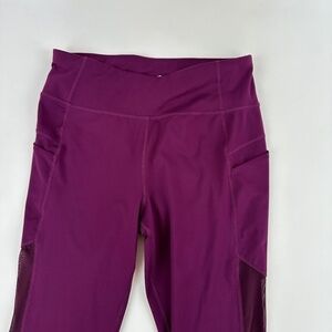 Avia Leggings Womens Large Pink Mesh Leg